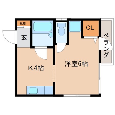 静岡駅 徒歩9分 4階の物件間取画像